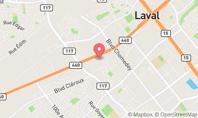 map, 440 Laval Chevrolet Buick GMC Corvette