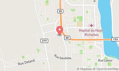 map, Coupal Brassard Nissan Saint Jean sur Richelieu