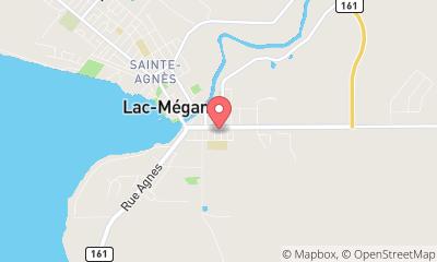 map, Kia Mégantic