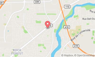 map, Nissan of Sherbrooke