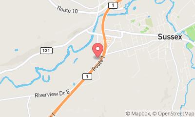 map, Downey Ford Sussex