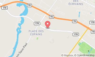 map, Jean Dumas Saguenay Mitsubishi