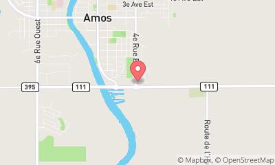 map, NAPA Pièces d'auto - Les Pièces J.G.R. Amos Inc