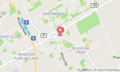 map, Ottawa’s Bank Street Mazda