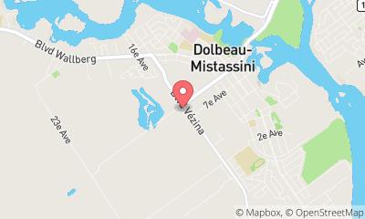map, Jean Dumas Ford Dolbeau-Mistassini