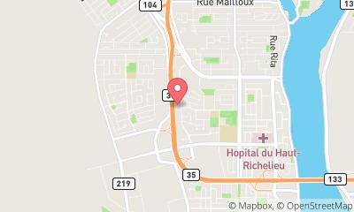 map, Racine Chevrolet Buick GMC Ltée