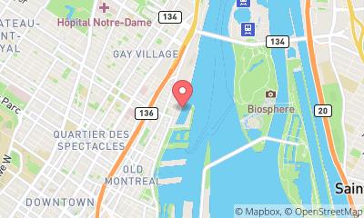 map, Yacht Club de Montreal