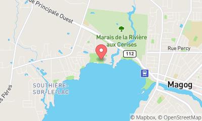 map, Sailing Club Memphrémagog