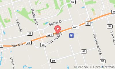 map, Truck Inspection Station - Whitby