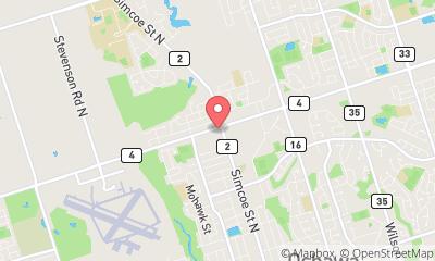 map, Jiffy Lube Oshawa