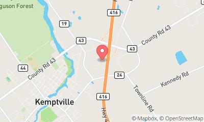 map, Rush Truck Centres of Canada & Rush Idealease