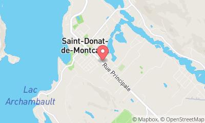 map, Location St-Donat