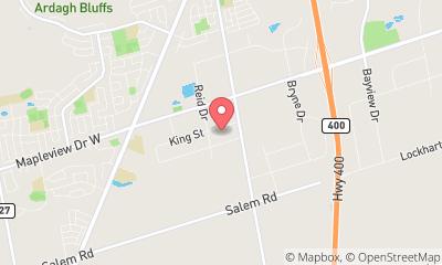 map, Consumers Tire Barrie