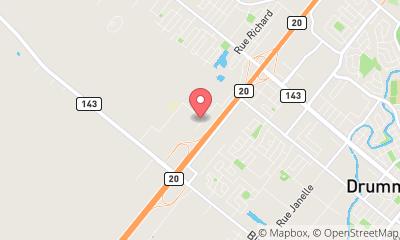 map, Kubota Drummondville