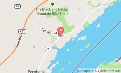 map, Mark's Union Tirecraft Brockville