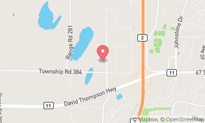 map, Peterbilt Red Deer