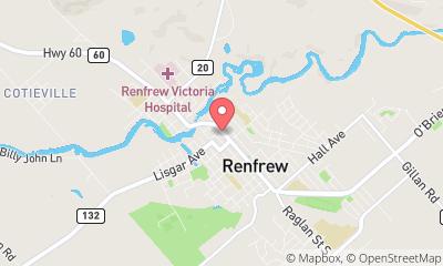 map, Lou's Service Centre
