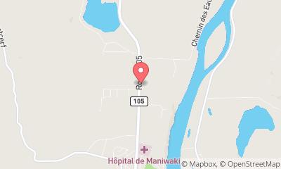 map, Les Équipements Maniwaki Inc.