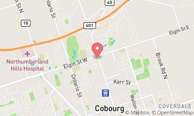 map, Boyer Chrysler Dodge Jeep Ram Cobourg