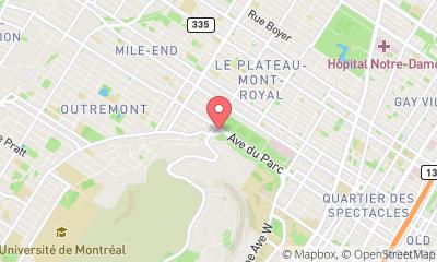 map, Remorquage Plateau Mont-royal