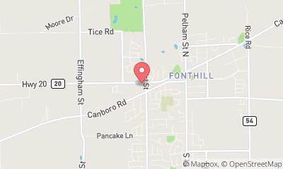 map, Valvoline Express Care