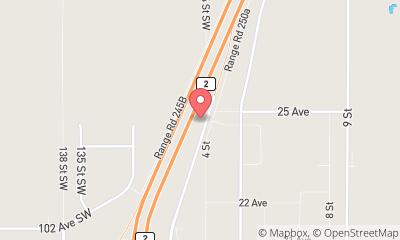 map, Flaman Fitness Nisku