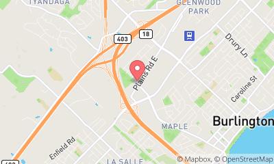 map, Torq Car Rental Burlington