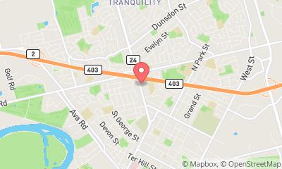 map, The Mufflerman - Brantford