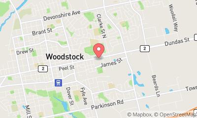 map, The Mufflerman - Woodstock