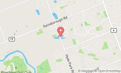 map, Fanshawe Motors Tirecraft London