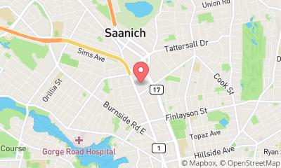 map, Just in Time Towing Victoria BC
