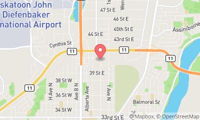 map, Unique Collision Auto Glass & Line-x Coatings #YXE - CARSTAR Saskatoon