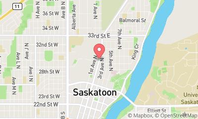 map, Value Tire (Saskatoon) Ltd - 2nd Ave