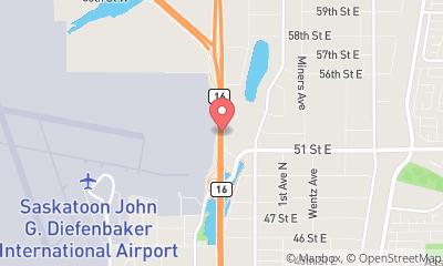 map, Calmont Leasing Saskatoon