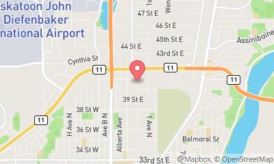 map, Tint Centre of Saskatoon