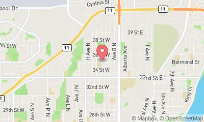 map, Ron Tow Service Saskatoon