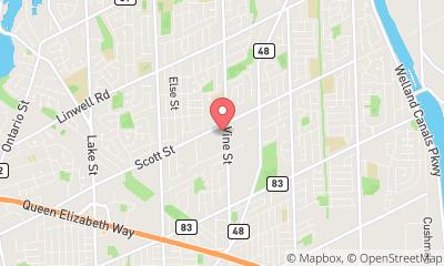 map, Scott Vine Tire and Auto