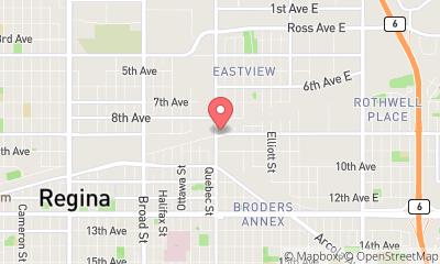 map, Regina Battery Depot