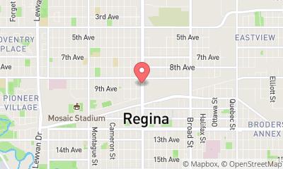 map, Flaman Fitness Regina