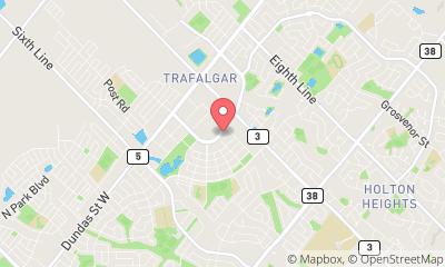 map, tow truck service oakville/24h roadside assistance/flatbed towing/oakville roadside service/mississauga/milton/burlington